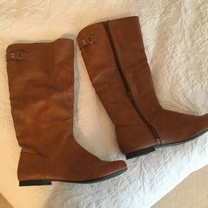 Cognac Tall Boots